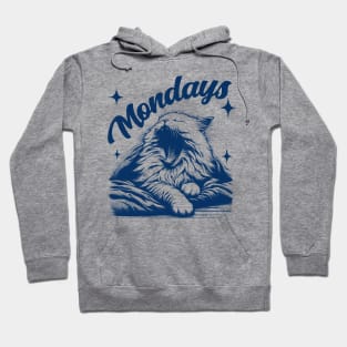 Monday vibes - funny cat Hoodie